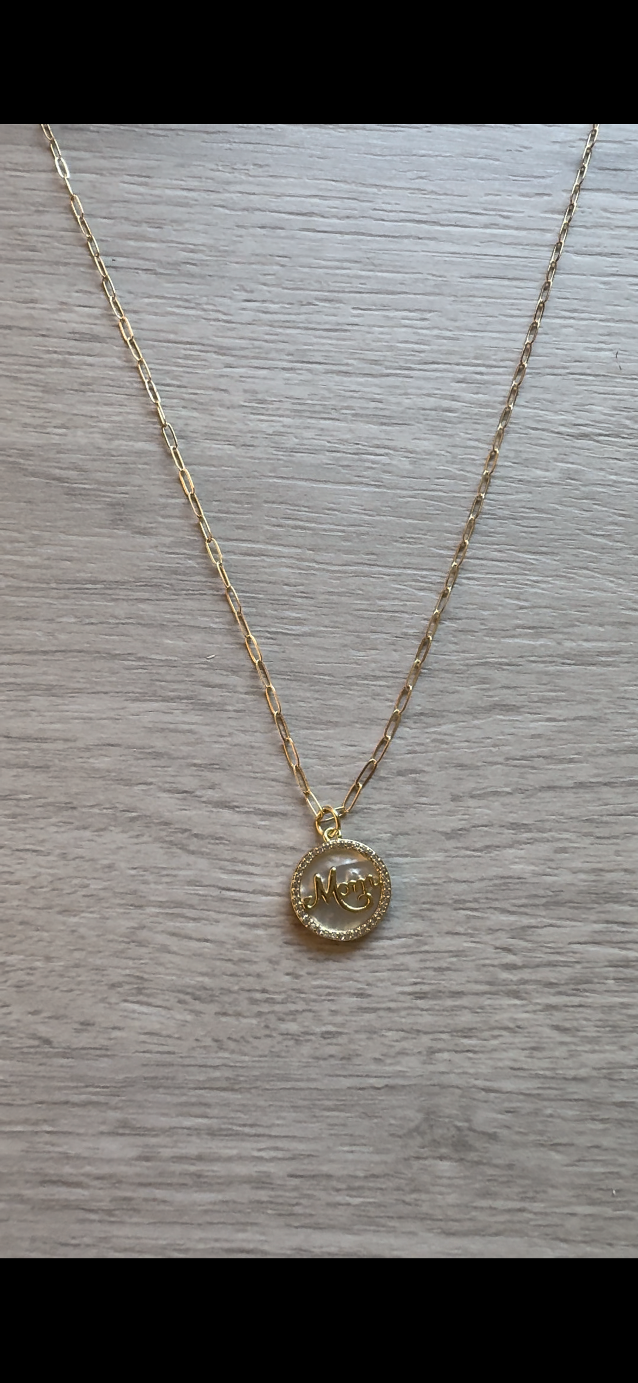 Opal Mom pendant necklace