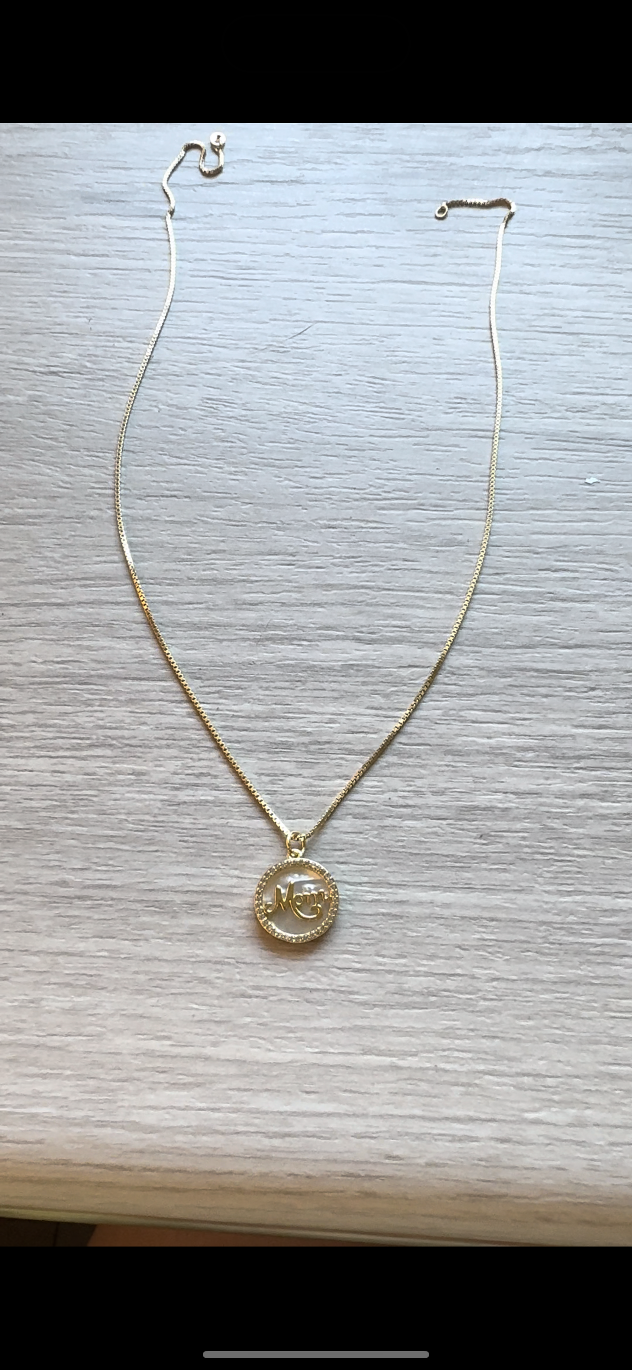 Opal Mom pendant necklace