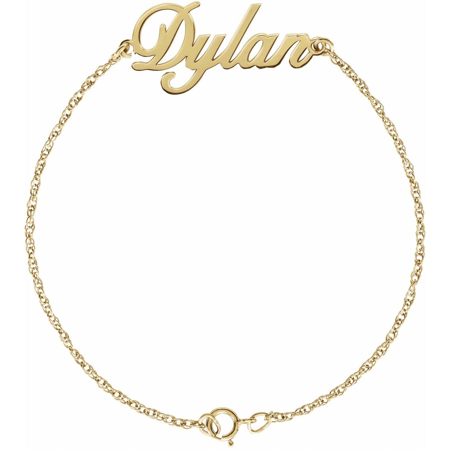 Script name necklace