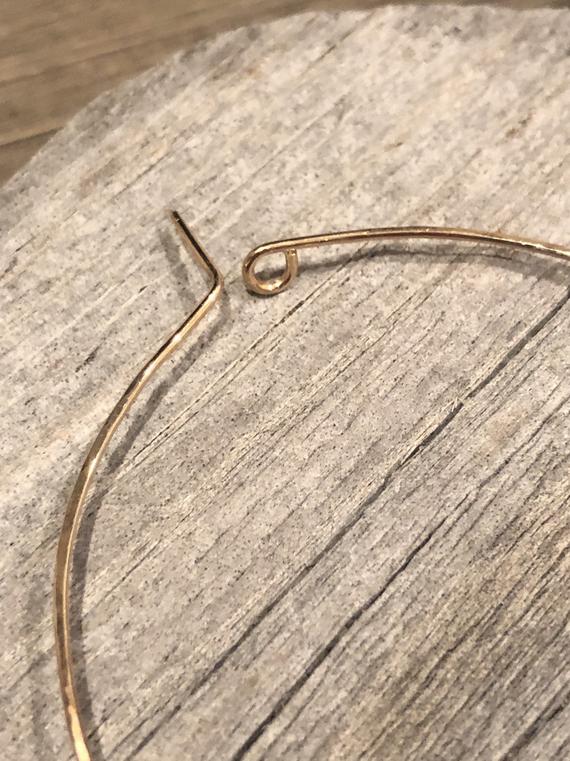 Gold filled hammered hoop earrings, hoop earrings, gold hoops