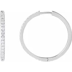 Lab grown Huggie hoops
