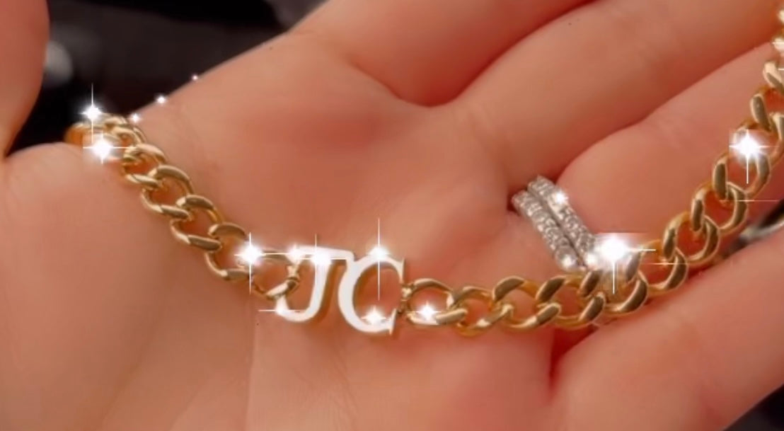Cuban initial/name necklace/bracelet