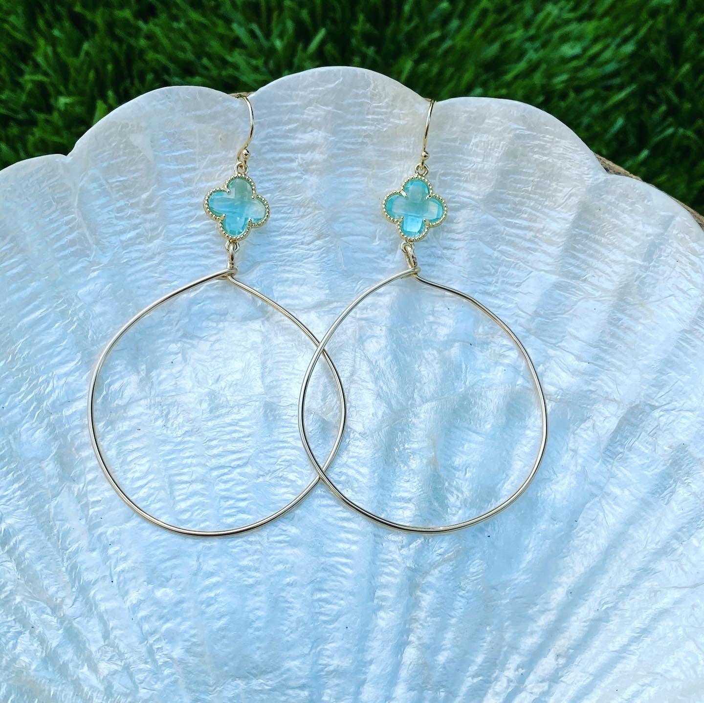 Crystal drop hoop earrings, dainty drop hoops, mini hoops with crystal drop